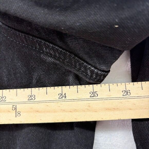 Levi's Men’s Black Denim Jean Trucker Jacket Button Up Size X Large - Picture 8 of 9